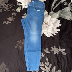 Light blue faded wash torrid super soft jegging . Size 12 XS ( extra short )